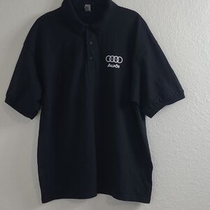 Gildan Audi Black Polo Shirt Size Xl